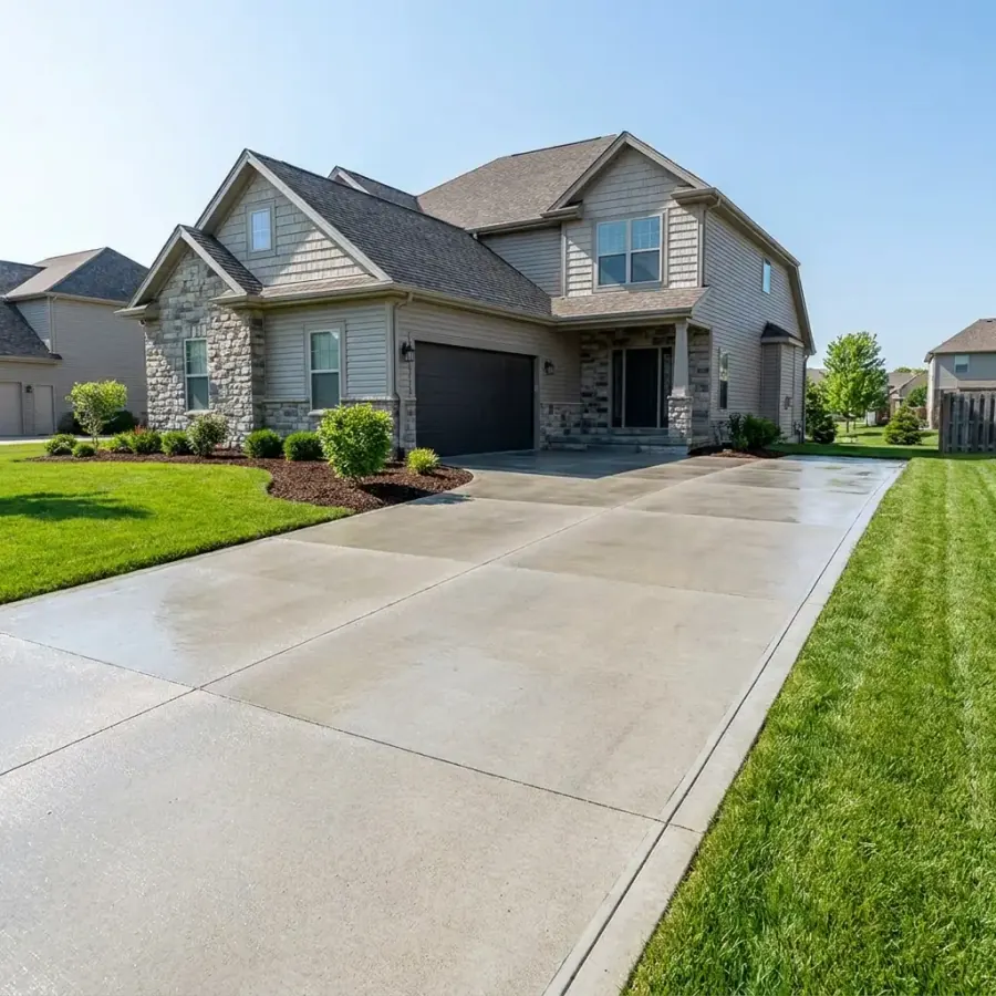 Driveway Pressure Washing after